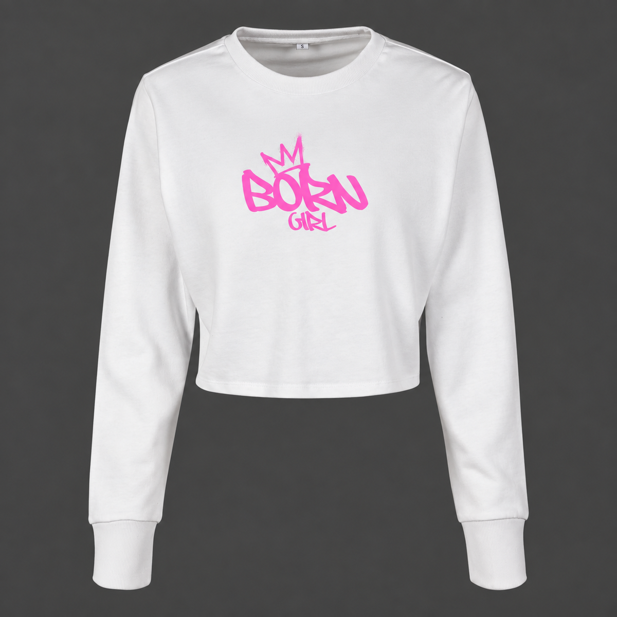 Born Ladies - Girl Crop Sweatshirt