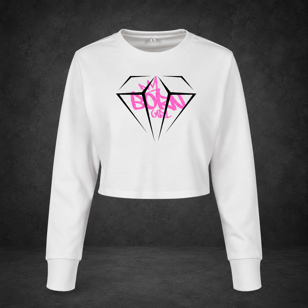 Born Ladies - Diamond Girl Crop Sweatshirt